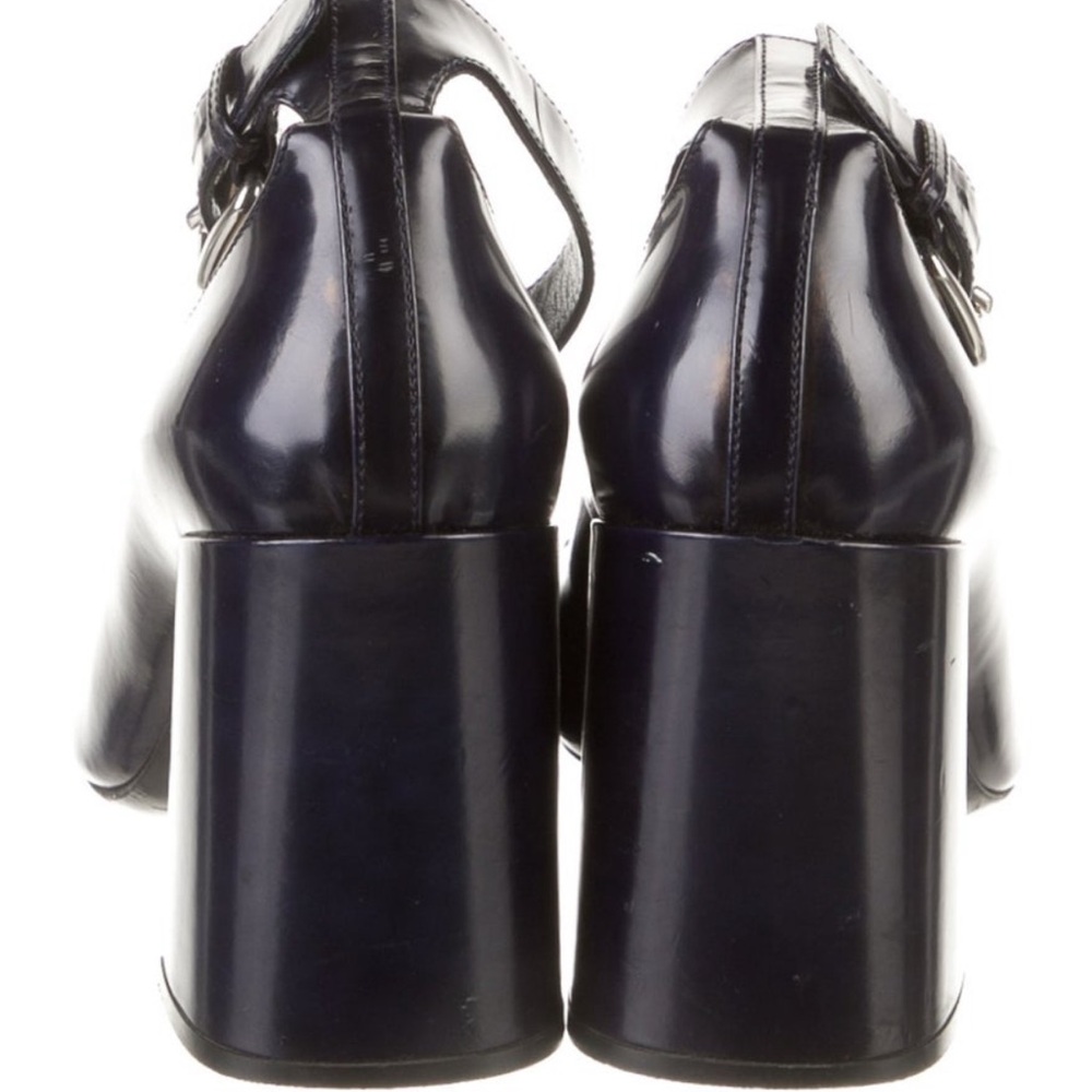 Prada Navy Ankle Strap Heels - Picture 10 of 11
